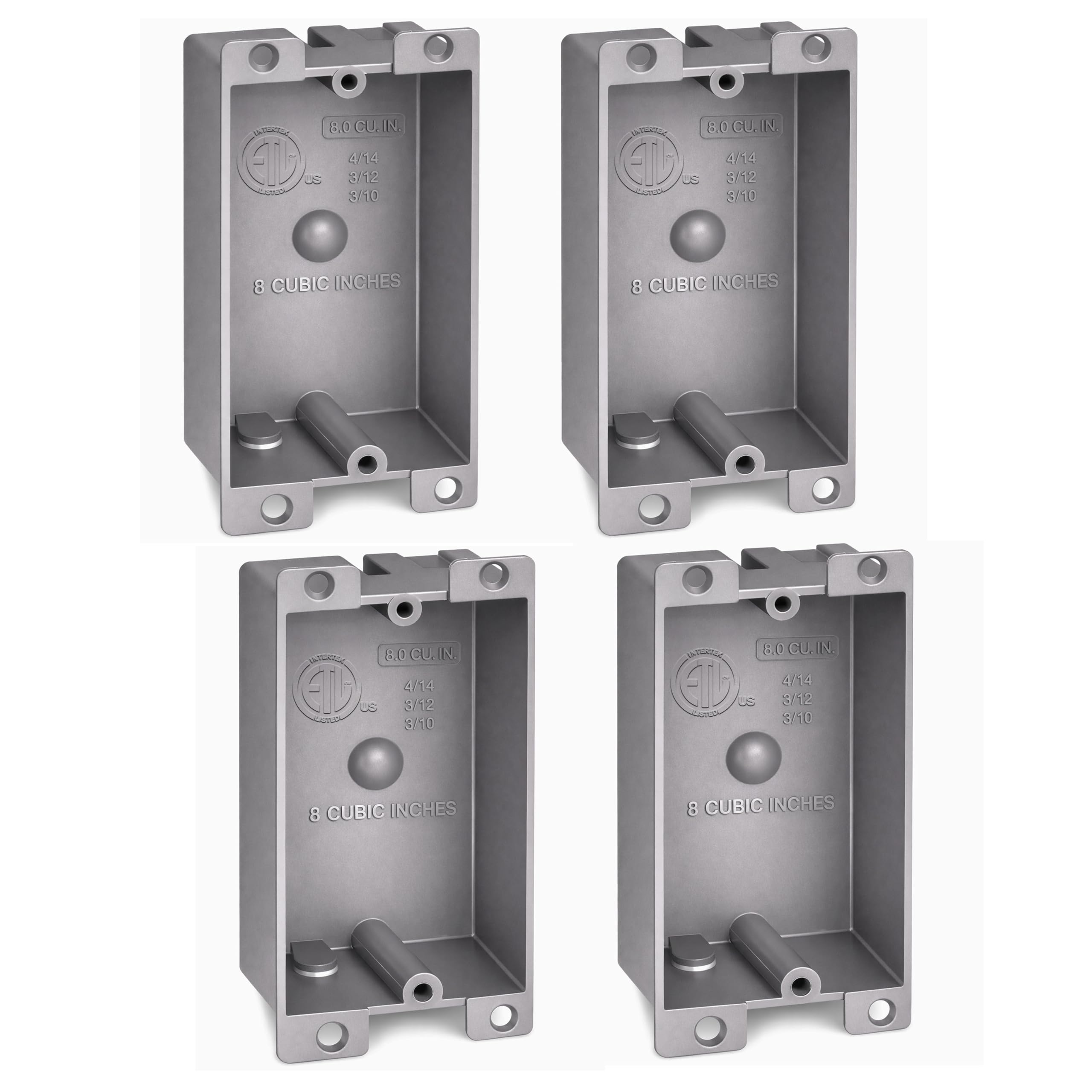 Shallow Electrical Box - 1-Gang PVC Remodel Box -19