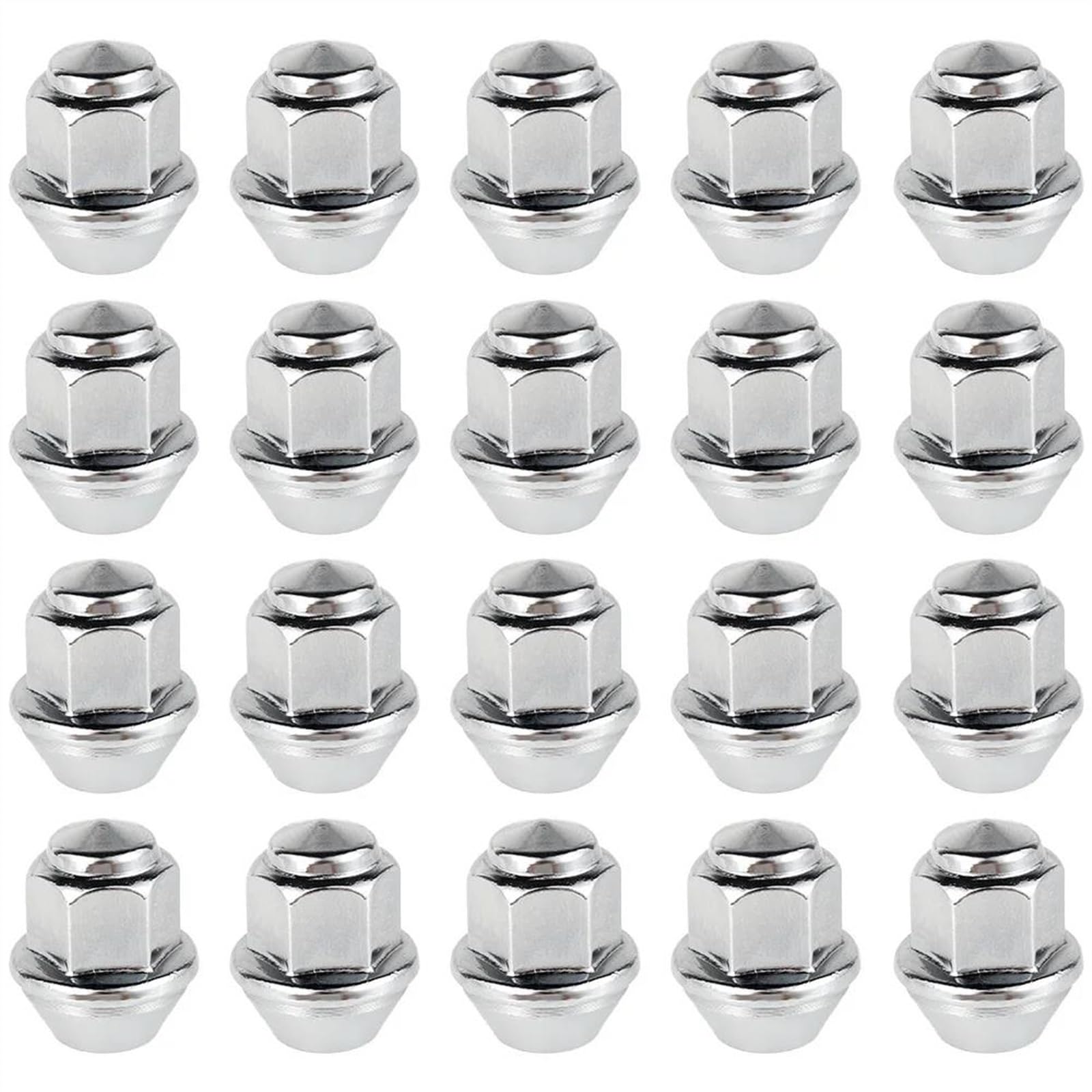 Tuercas de rueda M12x1.5 Ford para llantas con asiento cónico de 60 grados juego de 20 piezas 5