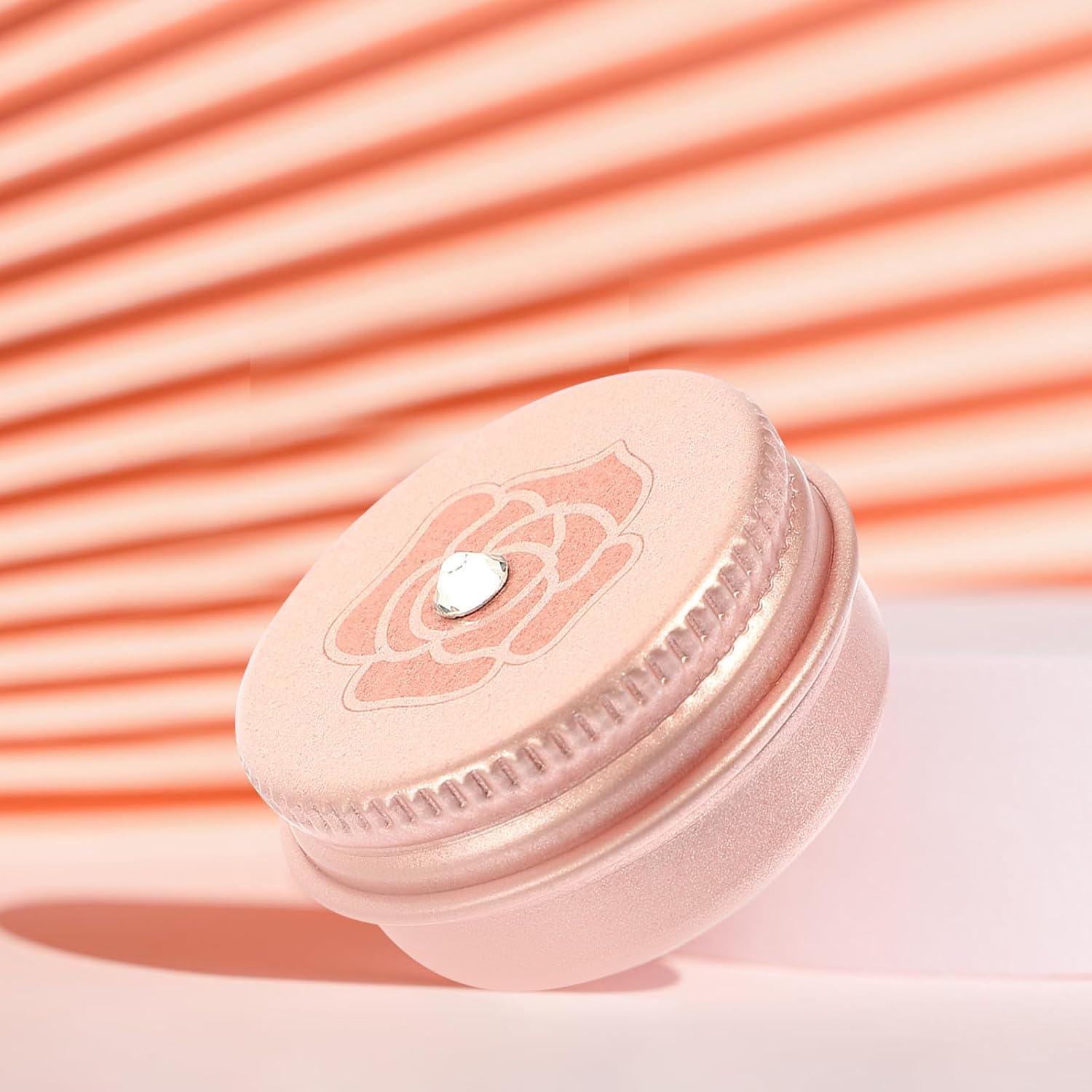 Rhinestone Aluminum Cream Jar 5pcs with Lid for Travel and Cosmetics