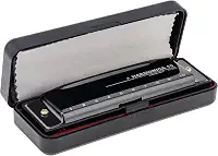 OriGlam Blues Harmonica Harp Mouth Organ, 10 furos C Key Harmonica para adultos iniciantes