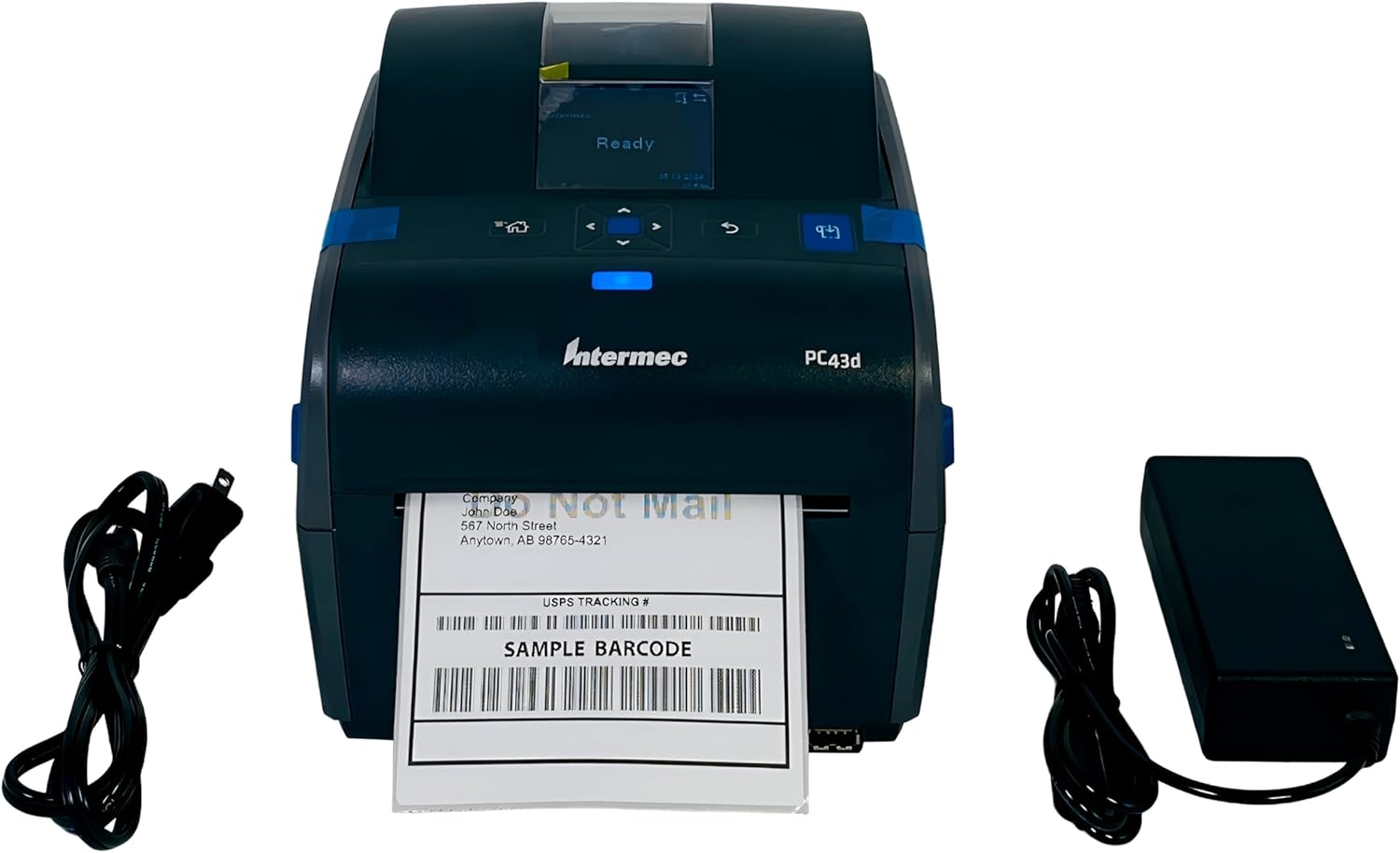 INTERMEC PC43d Direct Thermal Printer - Monochrome - Desktop - Label Print / 8 in/s Mono - 203 dpi - USB - LCD / PC43DA00100201 / (Renewed)