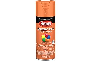 Krylon Pumpkin Orange COLORmaxx Paint & Primer Spray Paint for Wood