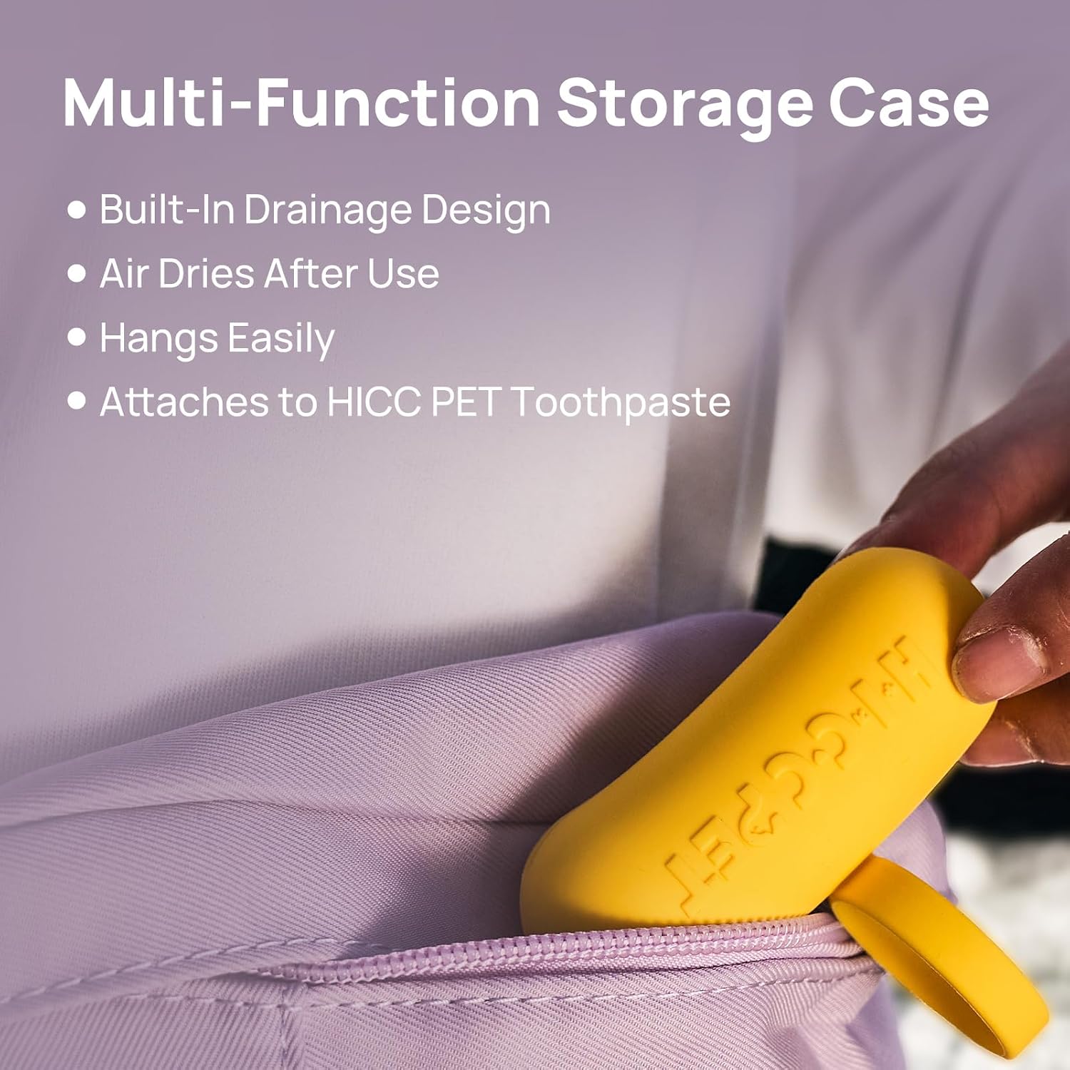HICC PET Dog Finger Toothbrush, Dual-Sided Soft Silicone, 2-Pack