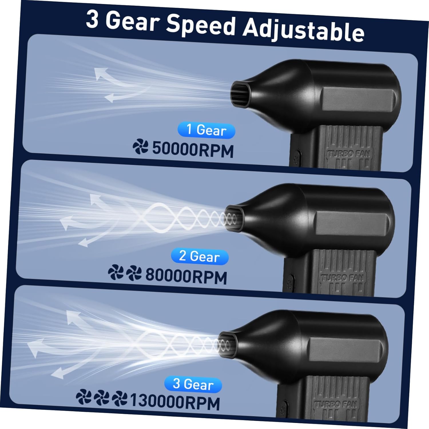 NUOBESTY Portable Cordless Air Duster Lightweight Handheld Blower with High Capacity Battery for Home Cleaning Car Detailing Low Noise Operation for Easy Use Anywhere