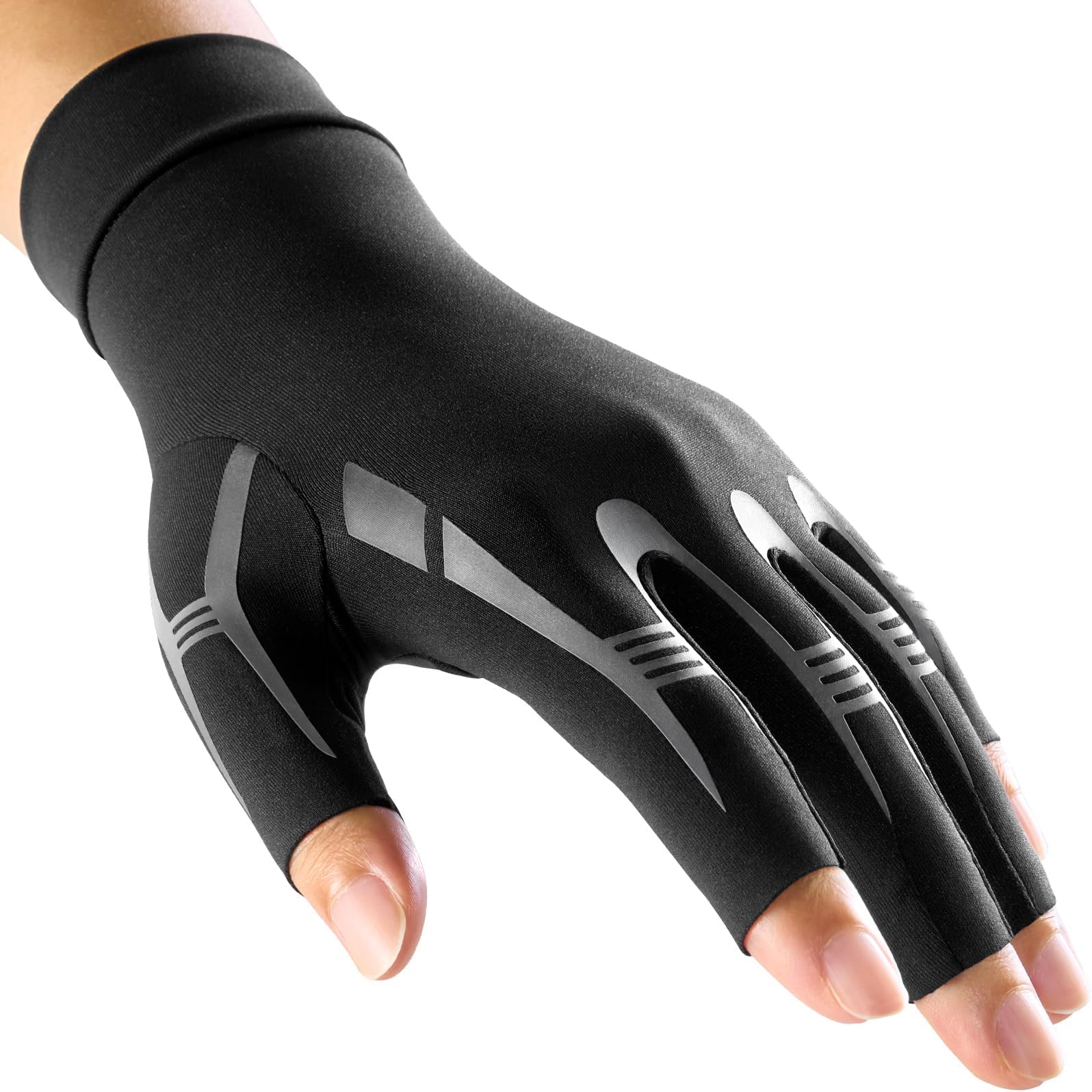 FREETOO Support Arthritis Gloves Women Men, Fingerless Compression Gloves