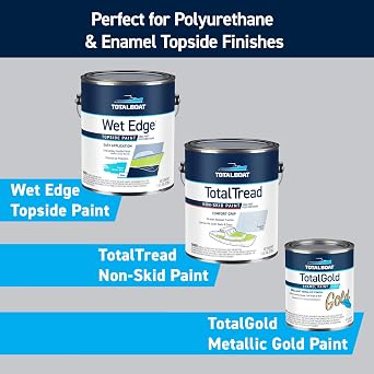 TotalBoat Marine Topside Boat Paint Primer for Fiberglass and Wood (Gray, Quart)