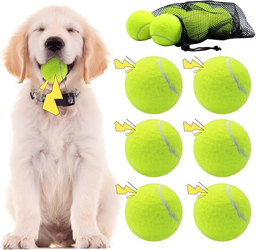 Miniatura 9 de Swingers Pelotas de tenis chirriantes para perros, pelotas de tenis de entrenamiento de 2.5 pulgadas, pelota de ejercicio para mascotas y perros