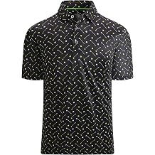 Mens Golf Shirts Short Sleeve Moisture Wicking Dry Fit Performance Athletic Polo Shirt