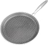 Crepe Pan Stainless Steel 26 cm Pancake Pan with Scratch-Resistant Non-Stick Coating Induction Compatible