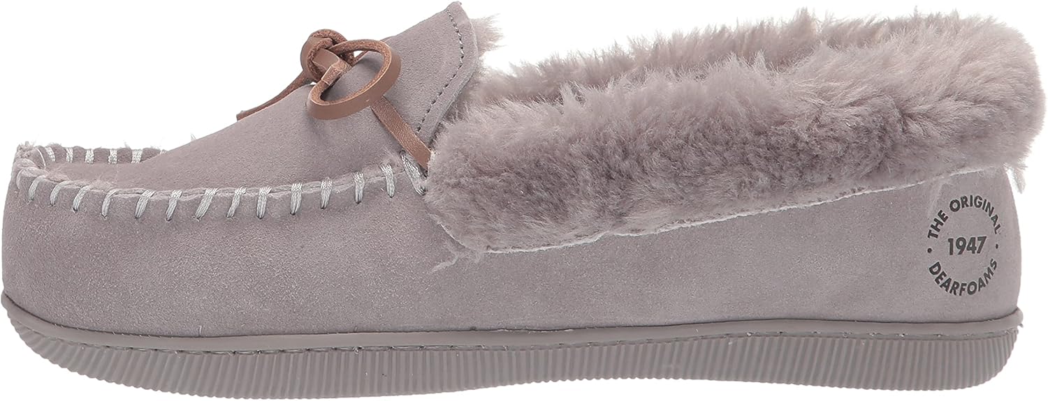 Dearfoams womens Bethany Genuine Suede Moccasin