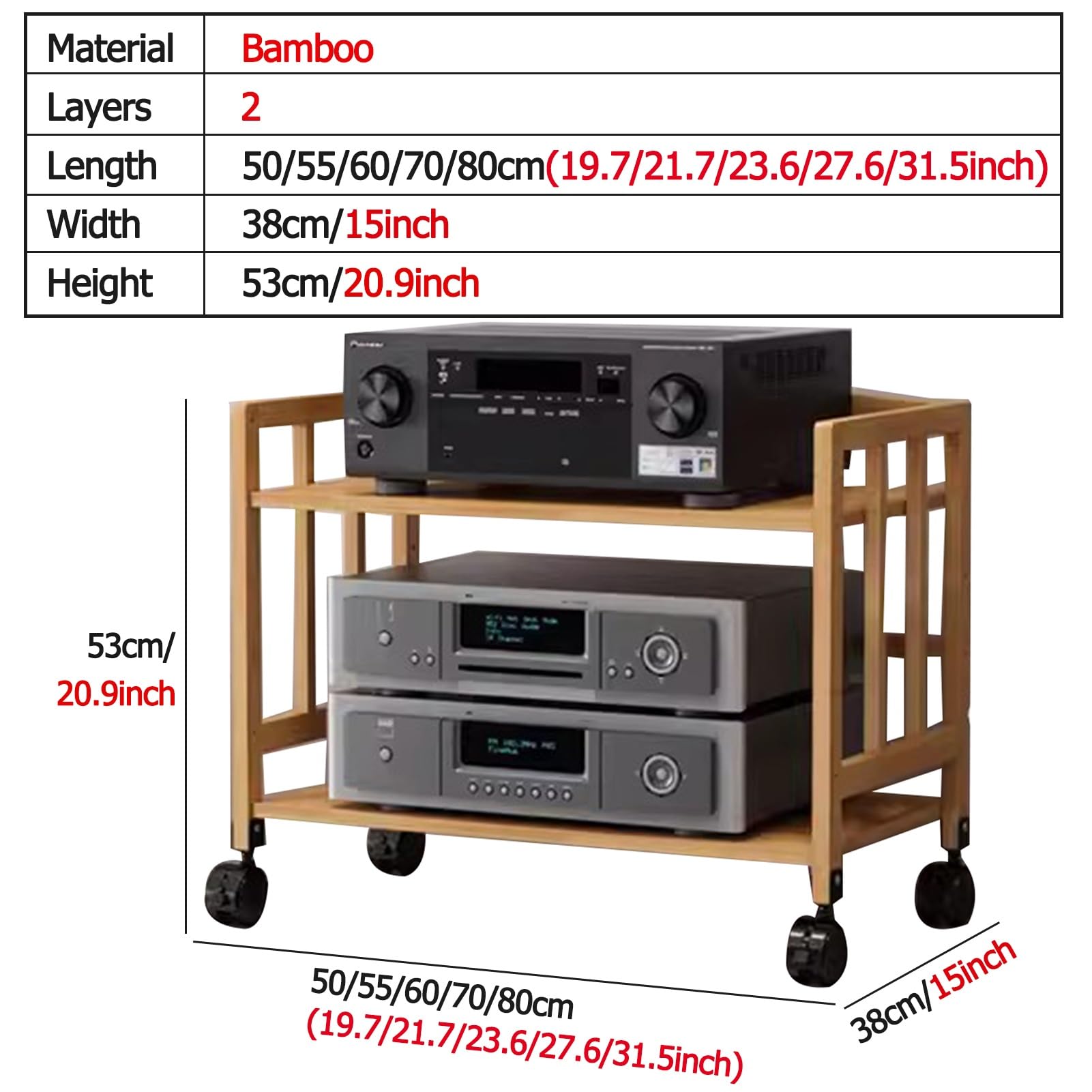 ウォールナット オーディオラック AVラック 縦型 重厚 シンプルモダン ② SD-DX2066 木製オーディオラック（2段）幅66㎝｜製品一覧
