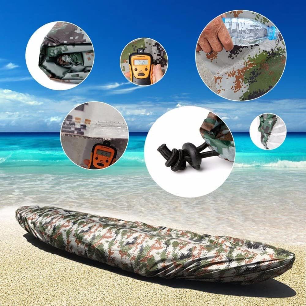 Kayak Cover, UV-Proof, Tear and Fade Resistant Canoe Covers for Outdoor Storage, Indoor Storage for Fishing Boat Dust Cover