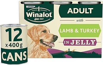 WINALOT Classics Mixed in Jelly Turkey & Lamb Wet Dog Food Cans 12x400g