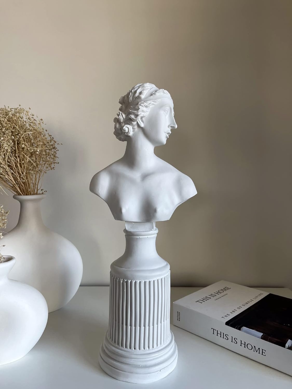 Large Diana Artemis Bust Statue, 17 Inches 43 cm, Diana Bust Sculpture, Artemis Statue, Greek Roman Statue , Goddess Statue