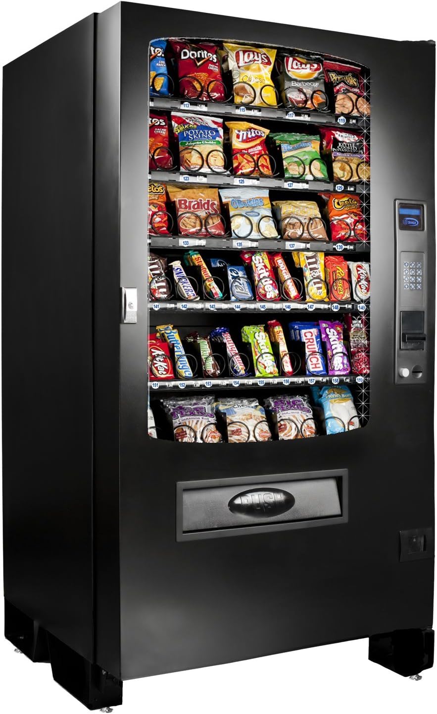 Vending Machine For Snacks, Candy, Toys, CD's, DVD's and More, Plug and Play Software This Model Accepts Coin, Cash or Card