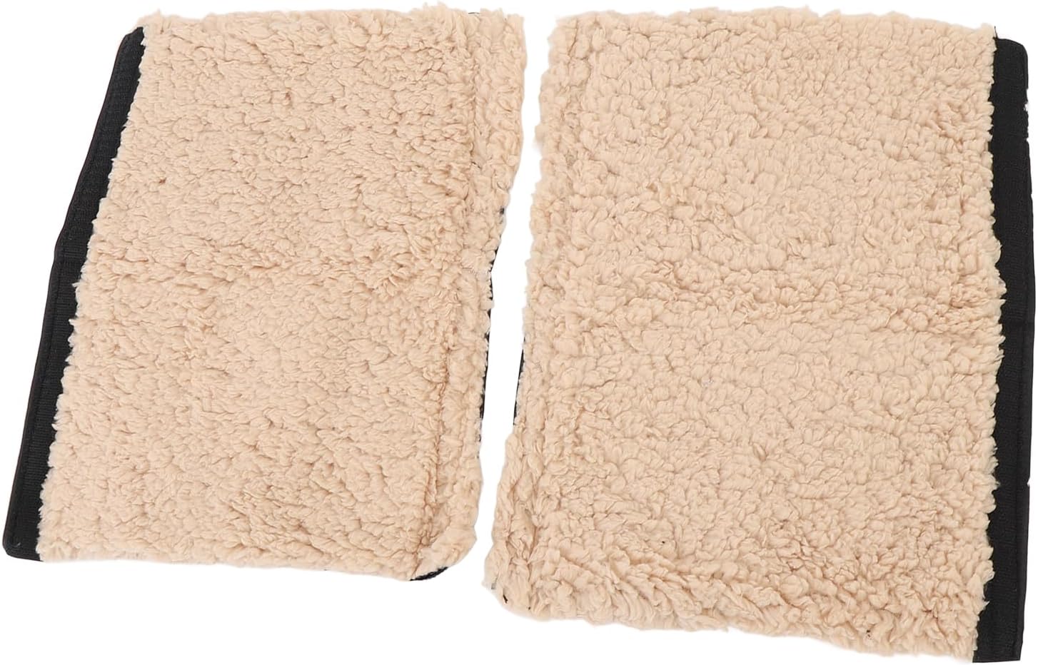 Sheepskin Fleece Armrest Cushion for Comfort Protecting Arms and Elbows in Office Chairs and More (Beige)