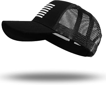 American Flag Trucker Hat - Snapback Hat, Baseball Cap for Men Women - Breathable Mesh Side, Adjustable Fit - for Casual Wear
