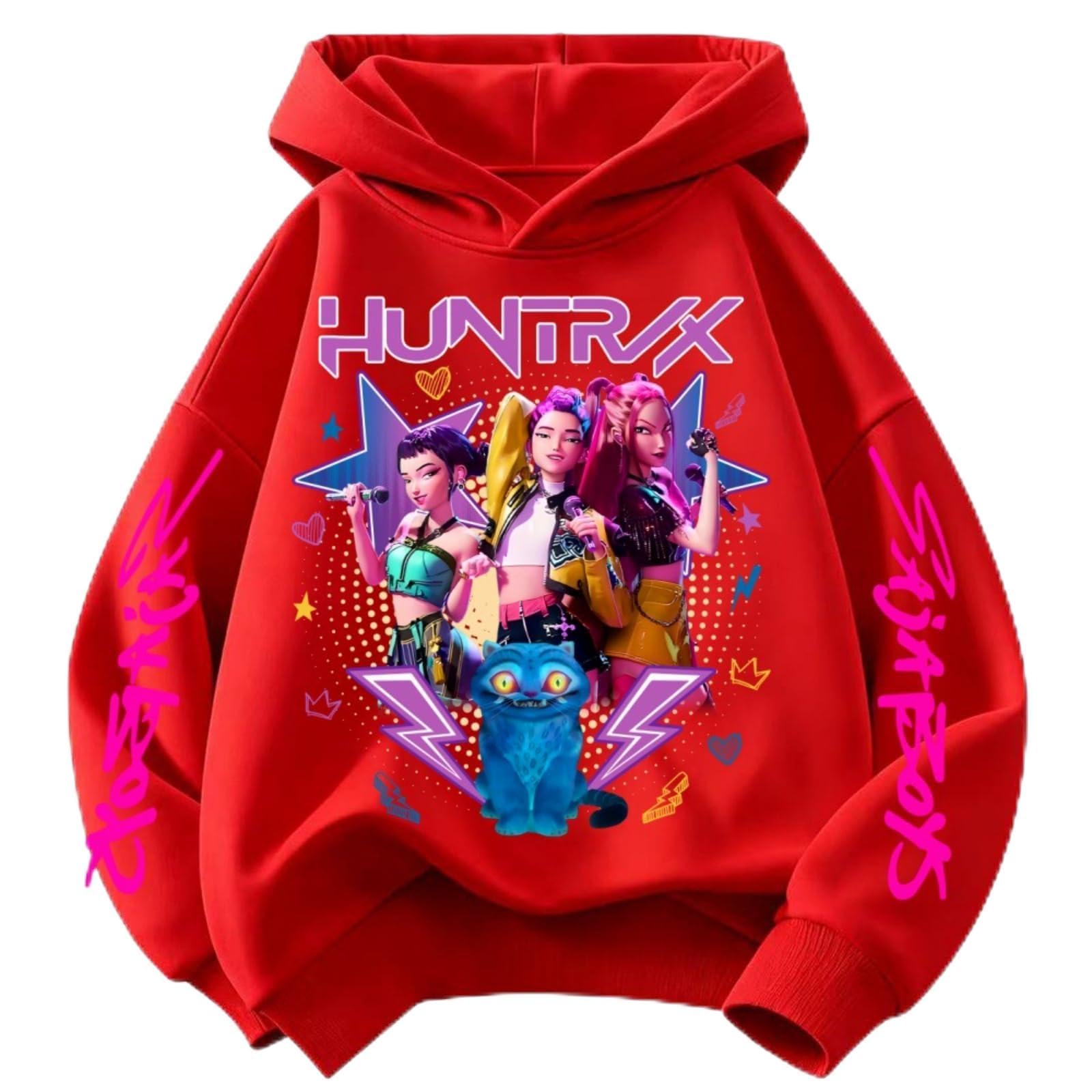 SXMURP K-Pop Hoodie For Girls Teens Trendy Long Sleeve Sweatshirt Graphic Print Cozy Hunters Hoodies — view 7