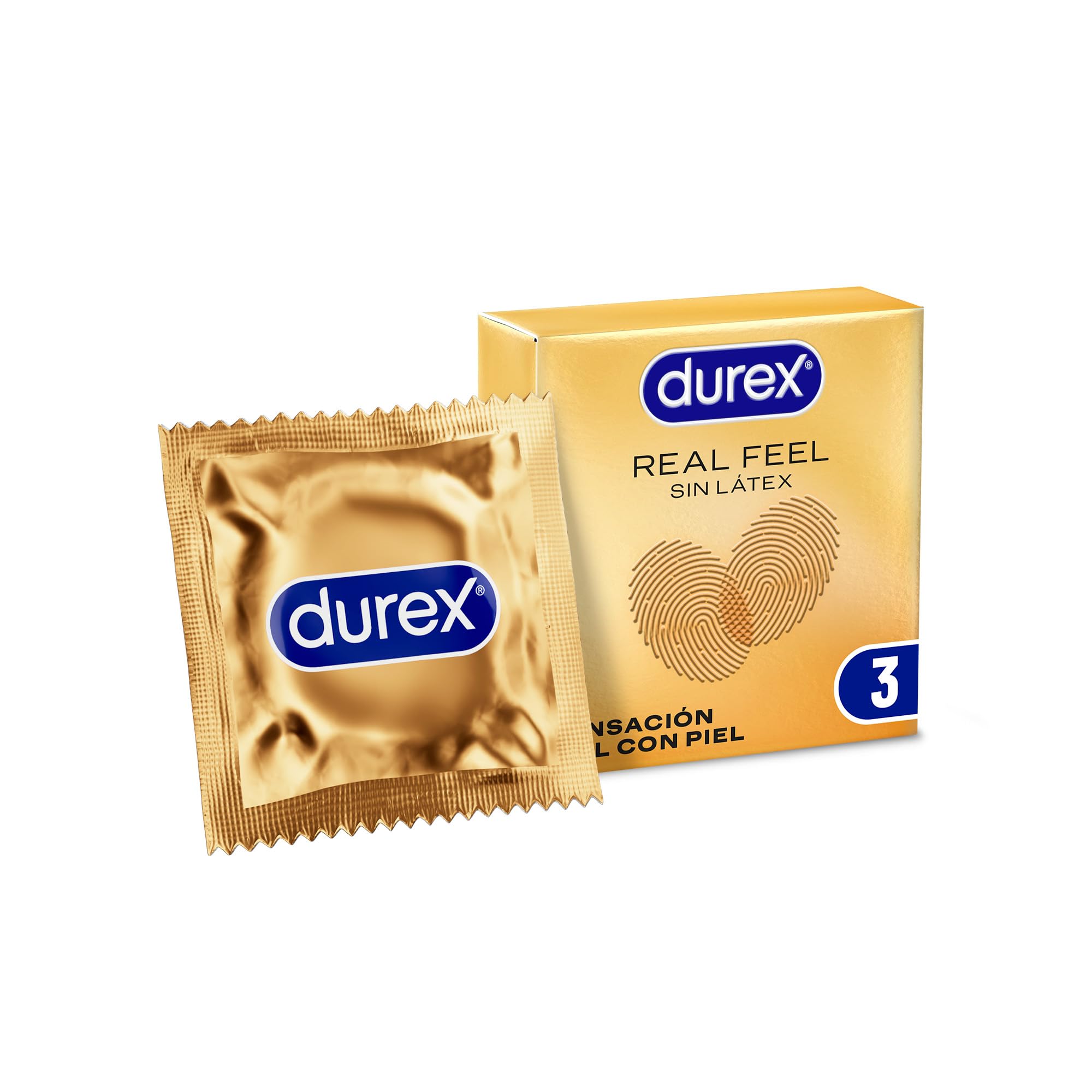 Durex Real Feel Preservativo Uomo Preservativi Senza Lattice Invisibili Sensitivi Extra Lubrificato Conservanti 2 Confezioni Totale 6 Pezzi