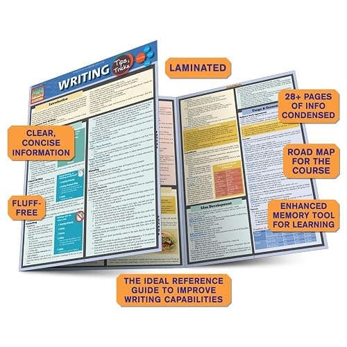 Snapklik.com : Writing Tips & Tricks: A QuickStudy Laminated Reference ...