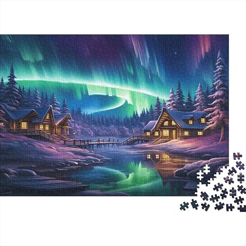Aurora Boreal 1000 Piezas Rompecabezas para Adultos Rompecabezas Imposibles Juguetes De Desafío De Juego…