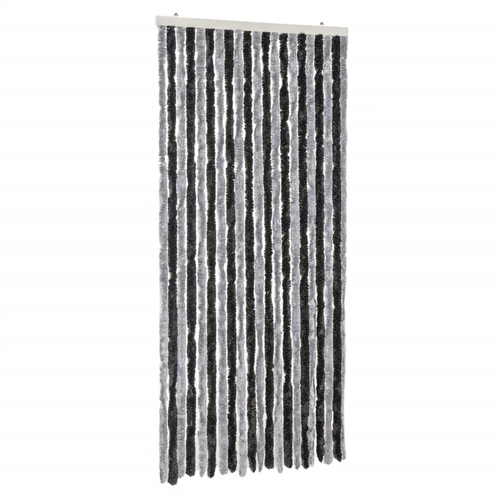 JUDYY Tenda Antimosche Grigia e Nera 90x220 cm in Ciniglia,Tenda Antimosche per Finestre e Porte Leggera Resistente all'Acqua Silenziosa Zanzariera Antiisetti-377328