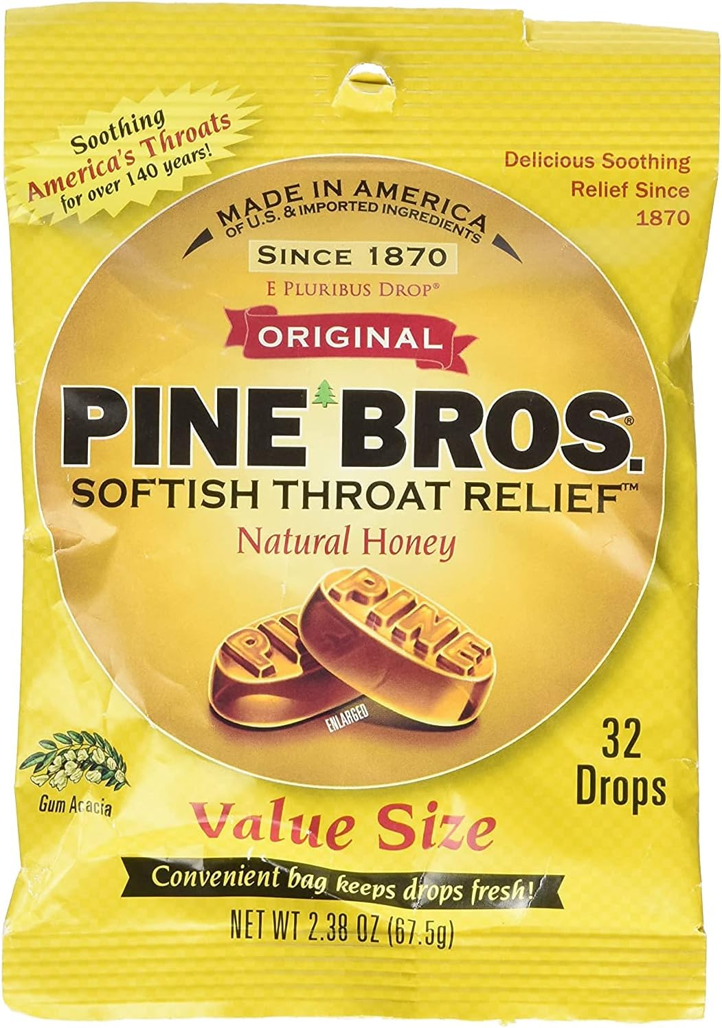 Pine Bros Throat Drops Ho Size 32ct Pine Bros Throat Drops