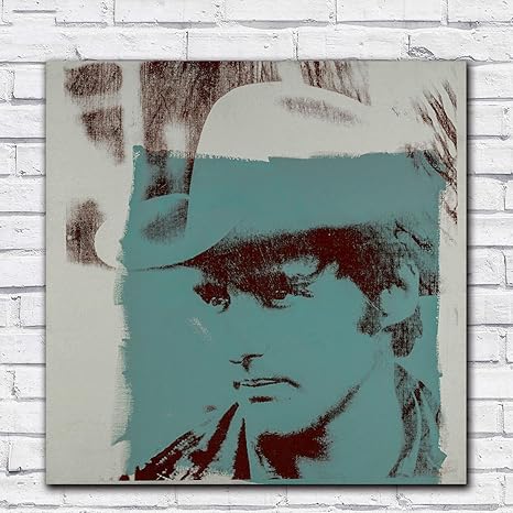 Amazon アンディウォーホルポスターアンディウォーホルプリントデニスホッパーキャンバスウォールアートポップペインティング ファッションアンディウォーホル写真寝室の装飾60x60cmx1フレームなし ウォールステッカー オンライン通販