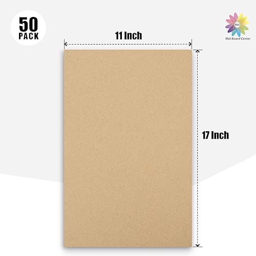 Vista 32 de Mat Board Center, 50 hojas de cartón corrugado de 10 x 10 pulgadas, insertos de cartón plano para embalaje, envío, correo, manualidades de bricolaje