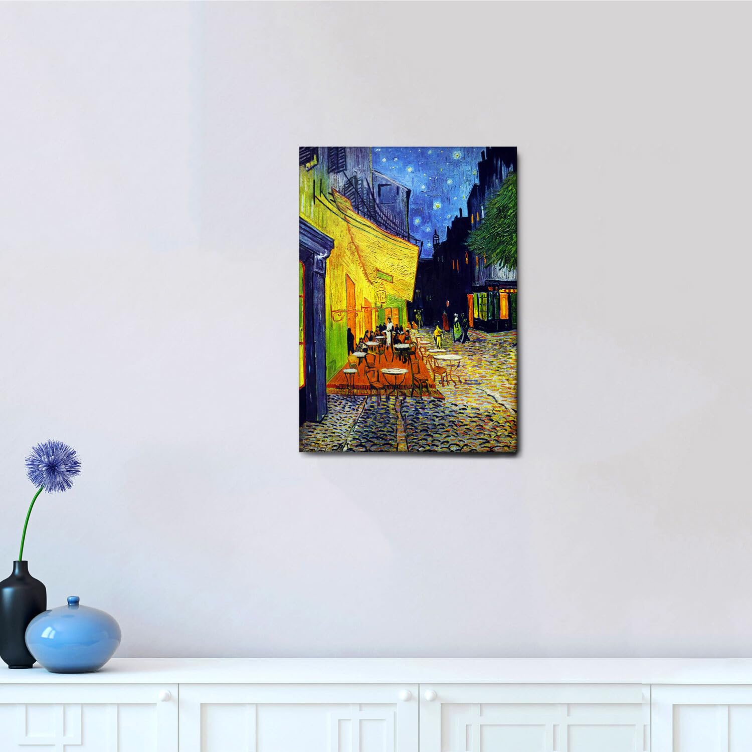 Tableau sur toile - van Gogh - Terrasse du café lesoir