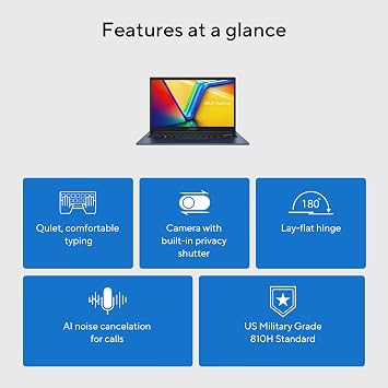 ASUS Vivobook Laptop 2025 Ultra Portable Business Computer, 14 FHD Display, 16GB RAM, 1TB Storage (512GB SSD + 500GB Ext), 6-Core Intel i3-1315U, MarxsolAccessory, Win 11 Pro, Lifetime Office 2024