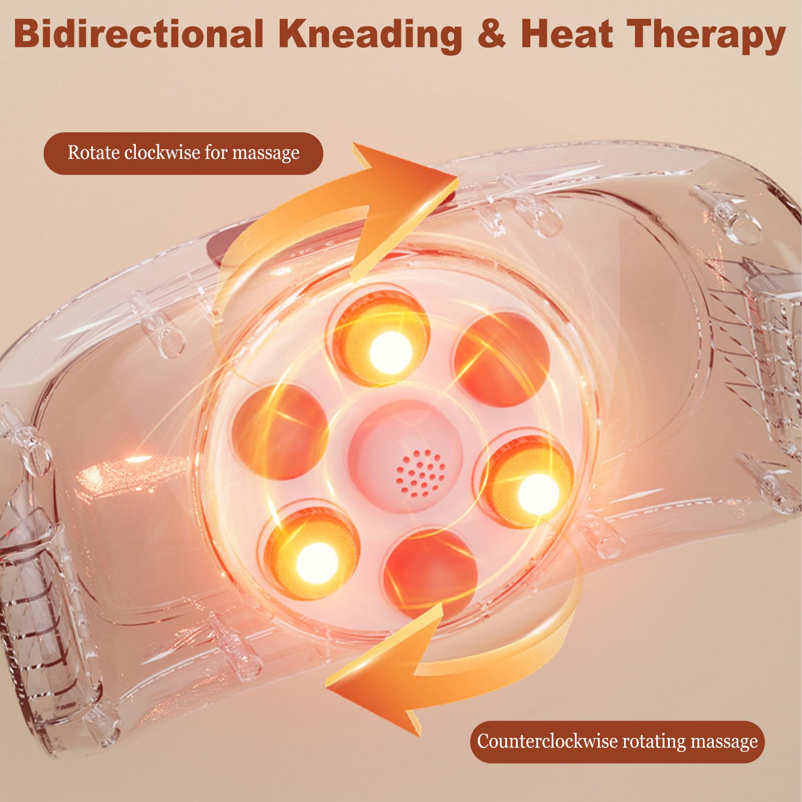 Kabelloses Bauchmassagegerät mit Rotlicht & Vibration,Bauchmassage mit Wärme,Elektrischer Bauchmassagegerät 2 Geschwindigkeiten,Taillenmassagegerät Eine für Beine und Nacken Muskelentspannung