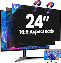 2 Pack Magnetic 24 Inch Computer Privacy Screen for Monit...