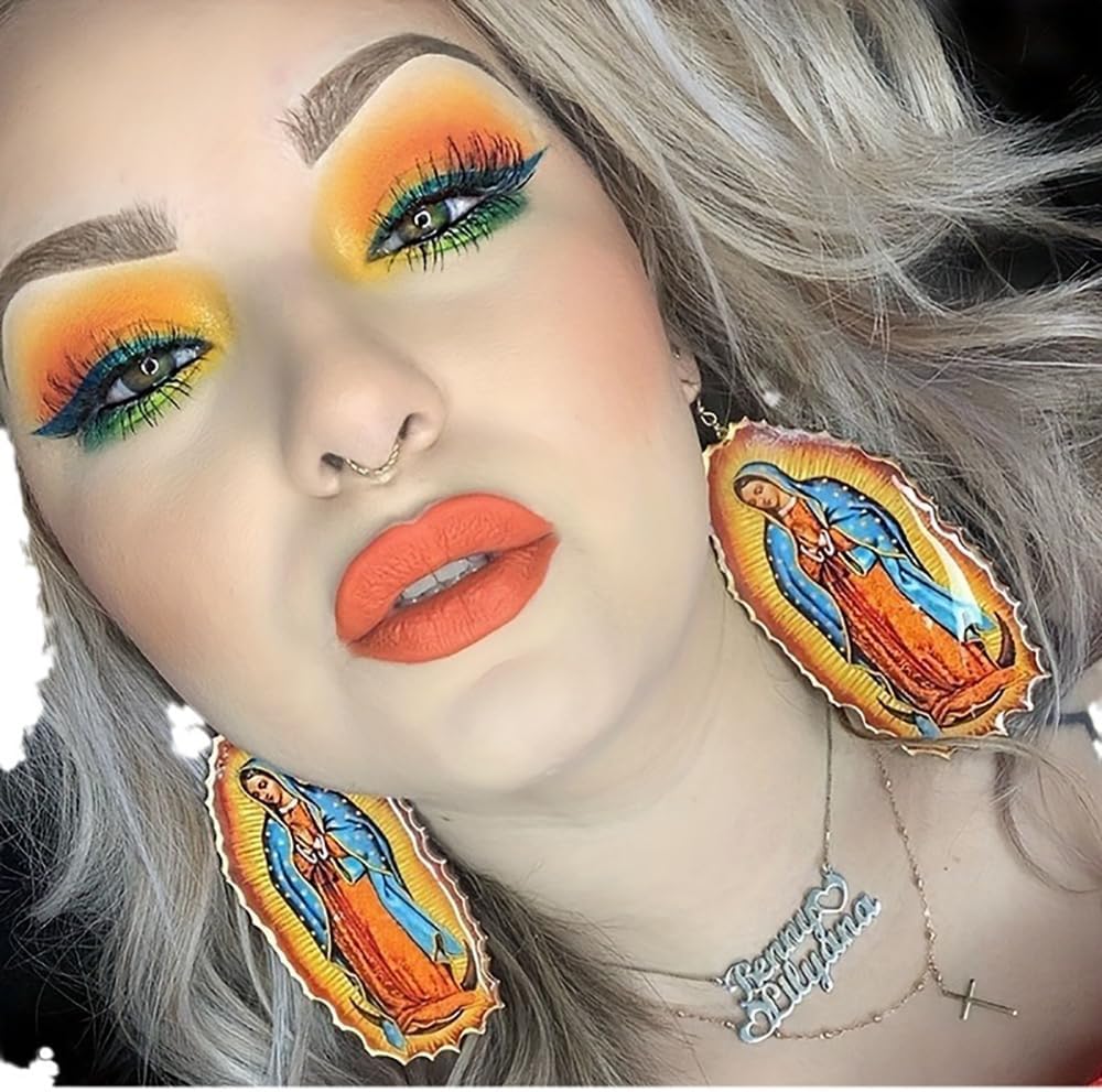 Beautiful Virgin Mary earrings