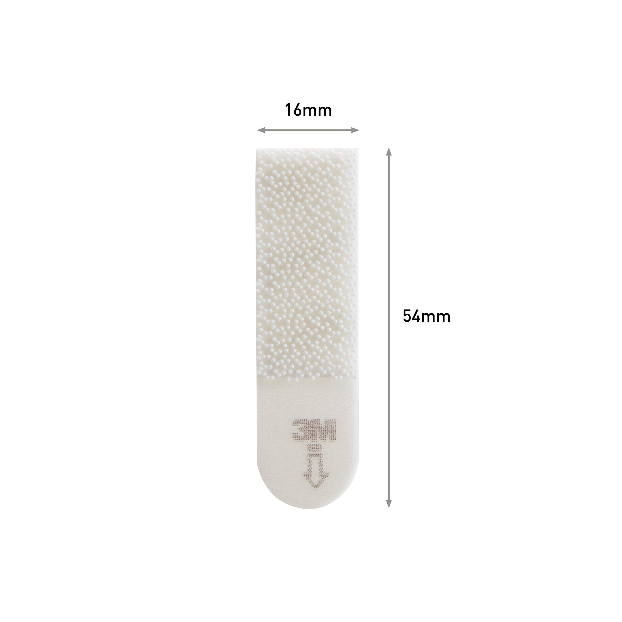 Command Lot de 12 petites bandes adhésives blanches pour accrocher des photos, des cadres et des décorations murales - Peut supporter jusqu'à 1,8 kg