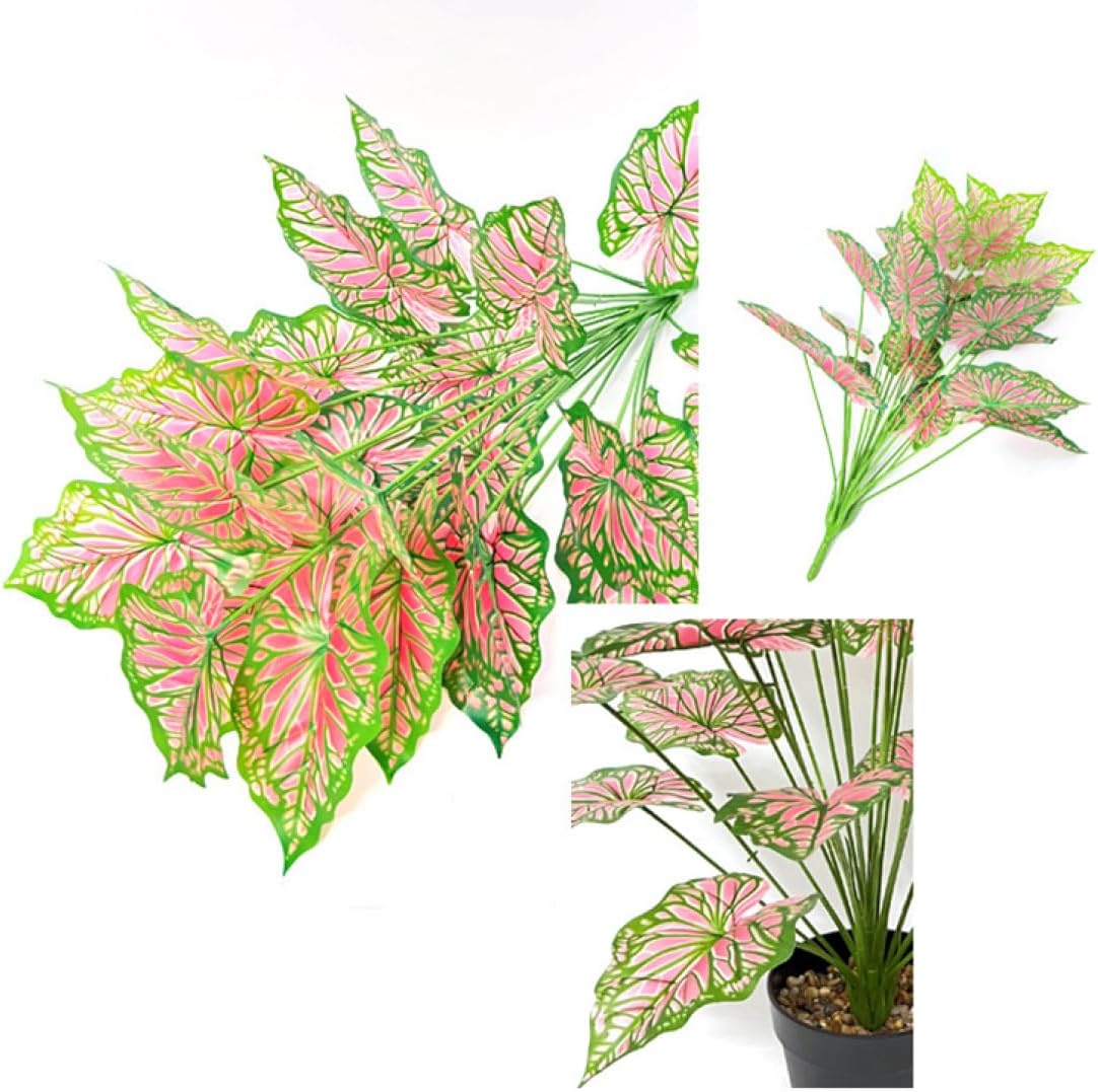 小型緑葉 人工観葉植物 75CM*4 フェイクグリーン 小型 株立ち インテリア グリーン フェイクグリーン フェイク観葉 【ステムレスローズ】