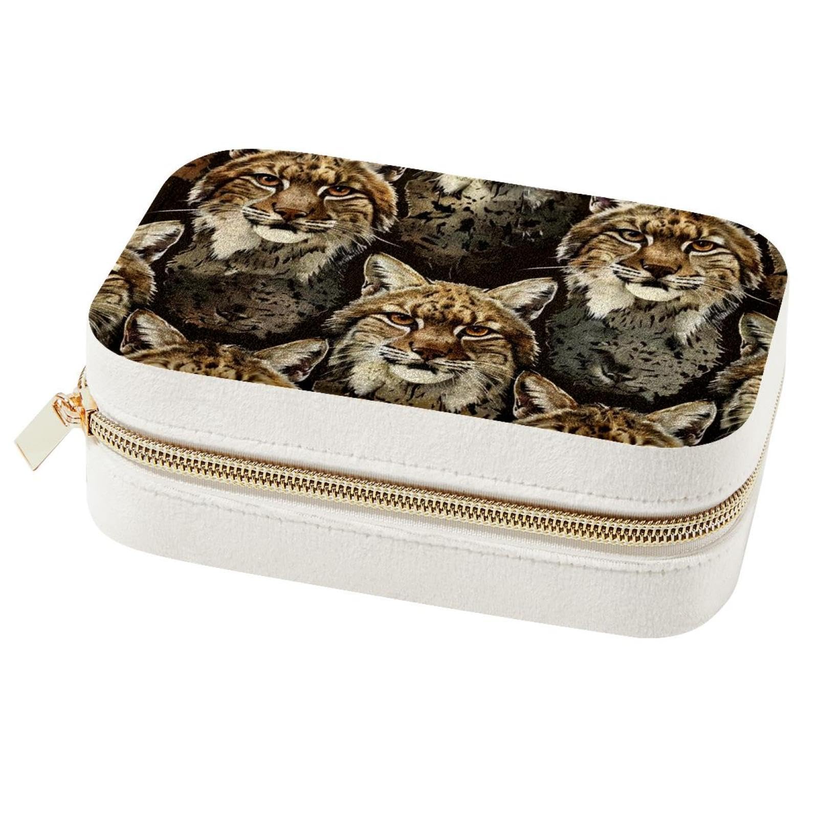 Boîte à bijoux de voyage Lynx pour ranger vos boucles d'oreilles en vacances