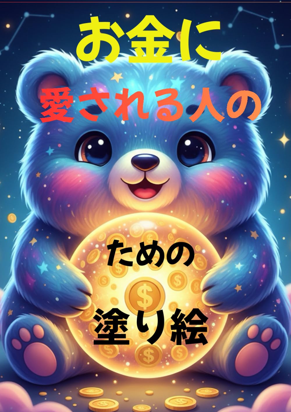 お金に愛される人のための塗り絵