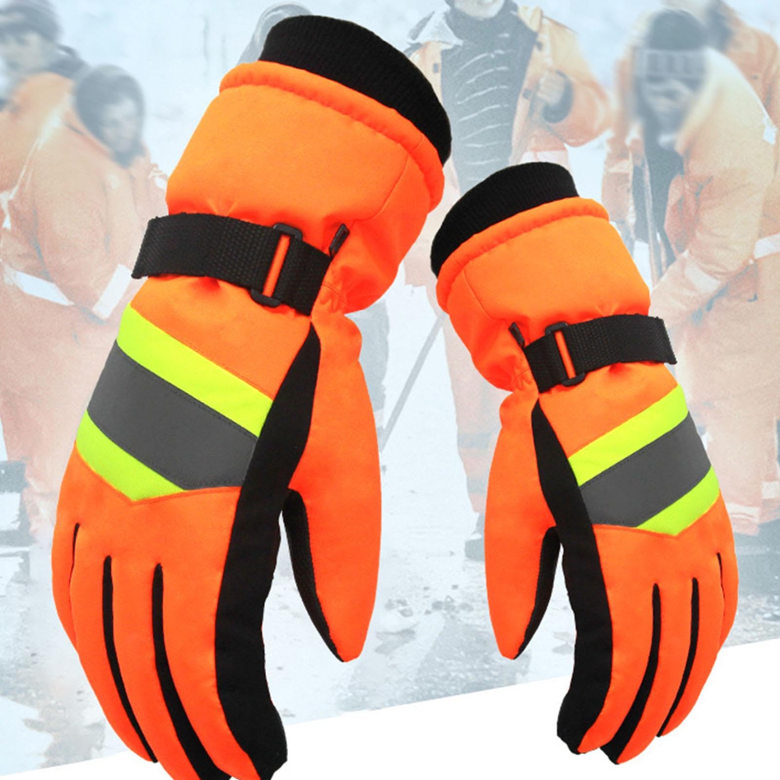 Colcolo Gants de travail d'hiver, gants thermiques, thermiquement, réfléchissants, de protection pour le travail, la course, les sports de plein, Style B