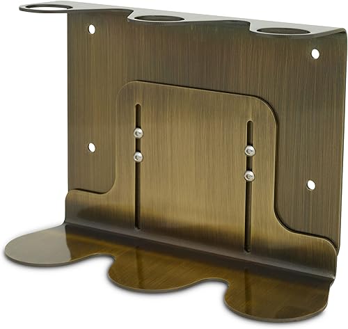 Soporte dispensador de jabón montado en la pared, 8oz 18oz soporte para botella de jabón, dispensador de jabón de pared de color dorado triple,