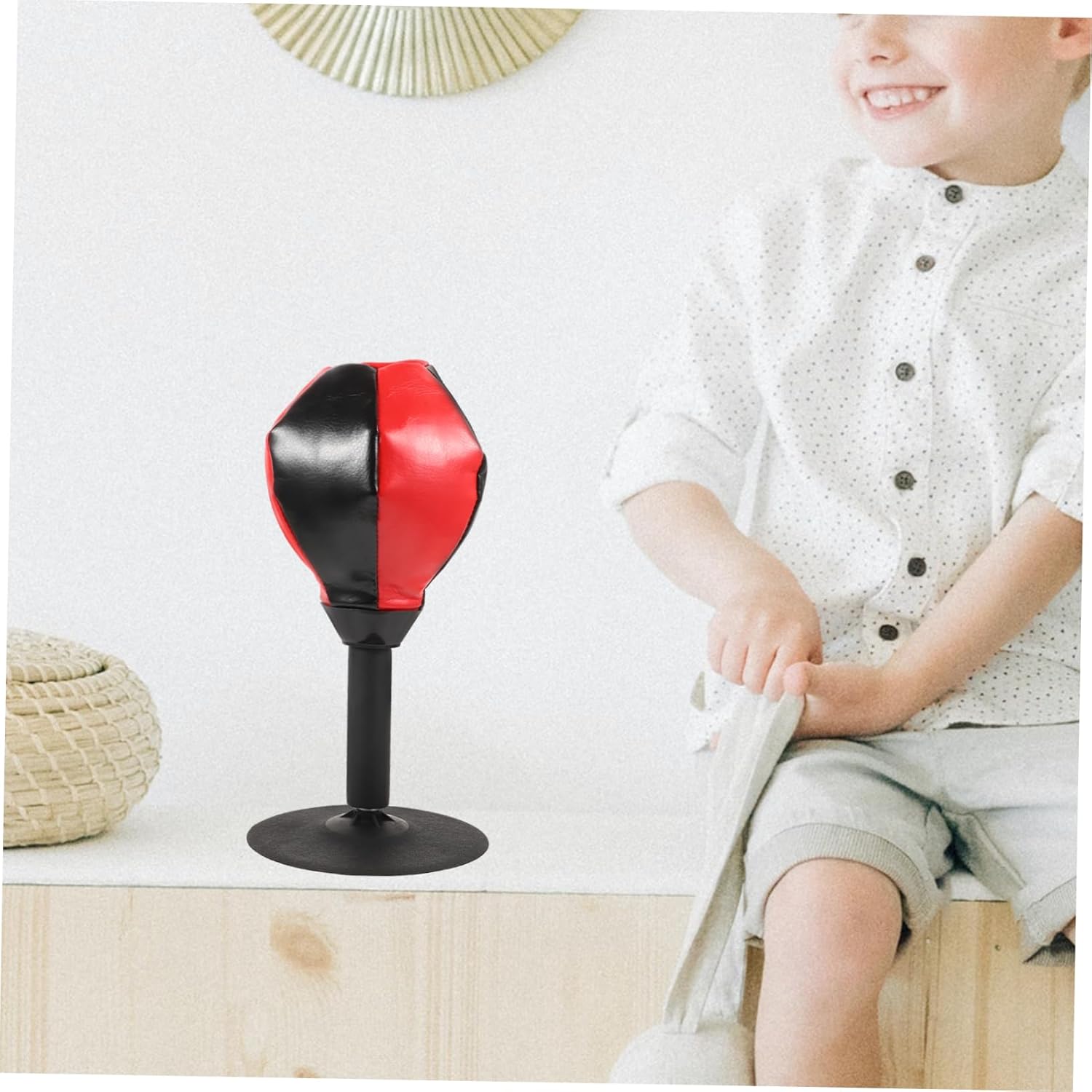Totority Boxing Speed Reaction Ball Desktop Punching Bag Hand-Eye Coordination Trainer Portable Training Ball Reaction Training