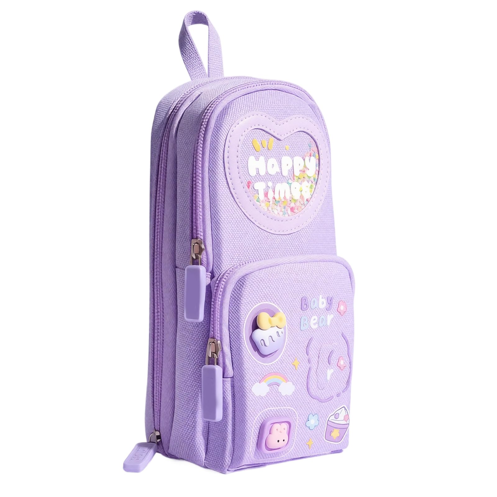 Large Capacity Pencil Case with Compartments and Handle Pencil Case
