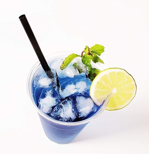 Miniatura 5 de Karat C9075 (Negro) Pajitas gigantes de 9 pulgadas (0.315 in de diámetro), envueltas en papel, negro sólido, 1 paquete (paquete de 2500)