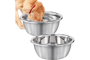 2Pcs 1.3 Gallons Large Dog Water Bowls