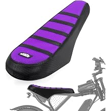 Ebike Seat Cover Upgraded for Ridstar Q20/Q20 pro EBikes Waterproof Non-Slip Seat Cover with Elastic Strap Seat Covers for Electric Dirt Bike Purple with Black Ribs