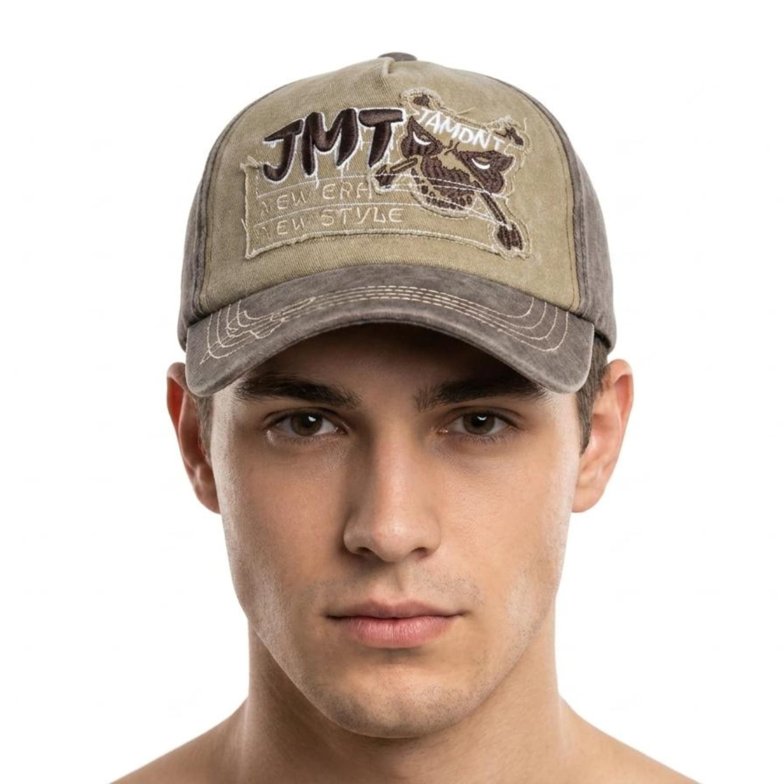 Baseball Cap for Men & Women | Unisex Vintage Washed Distressed Cotton Dad Hat with Graphic Embroidery | Adjustable Sports Cap for Sun Protection, Outdoor, Casual Wear-image-5