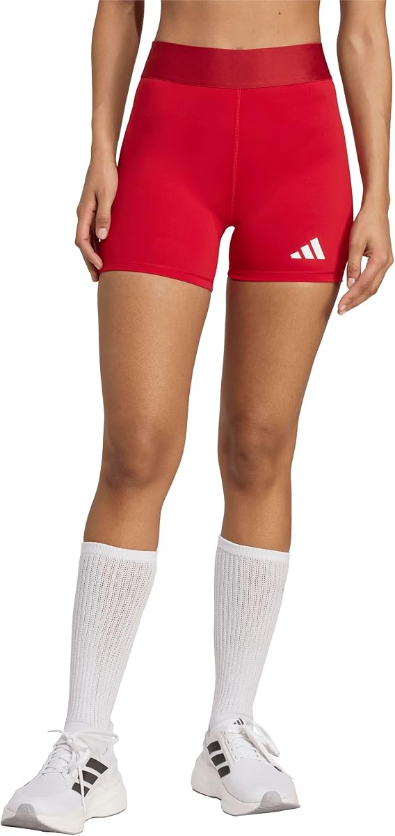adidas Techfit - Pantalones cortos ajustados para voleibol para mujer
