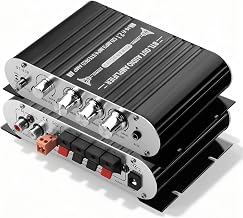 CERRXIAN Mini Stereo Audio Subwoofer Amplifier, 2.1 Channel 20Wx2+40W HiFi AMP Board AUX/RCA Input Home Audio Receiver for Home Theater, Car, Marine DC12V 3A Power Adapter