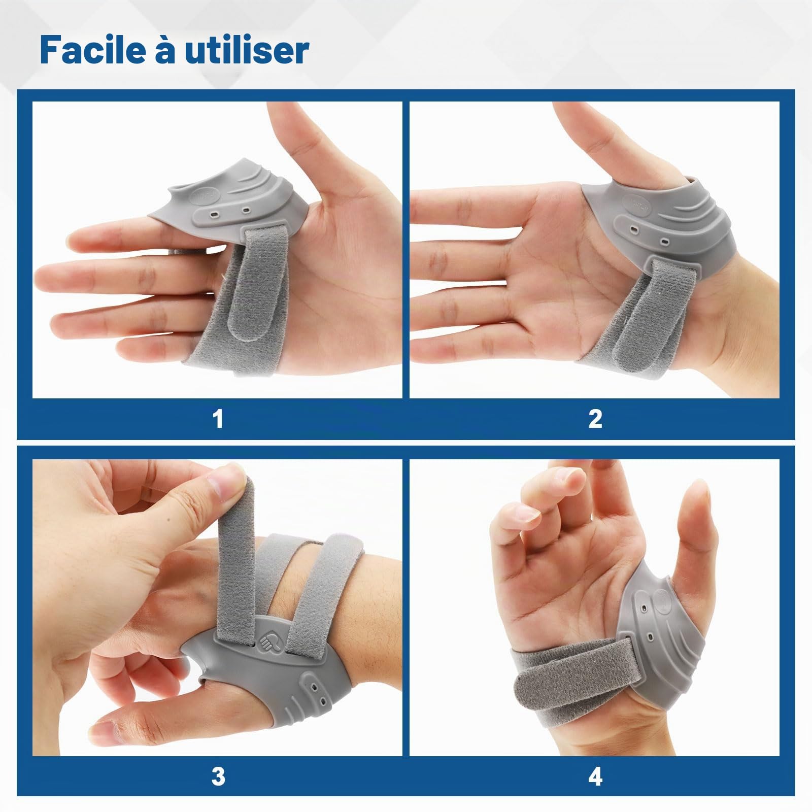CMC Orthèse pour le pouce, articulation métacarpienne, orthèse du pouce pour l'arthrose de la base du pouce, instabilité articulaire, tendinite et pouce pour soulager la douleur (Main Gauche, M)