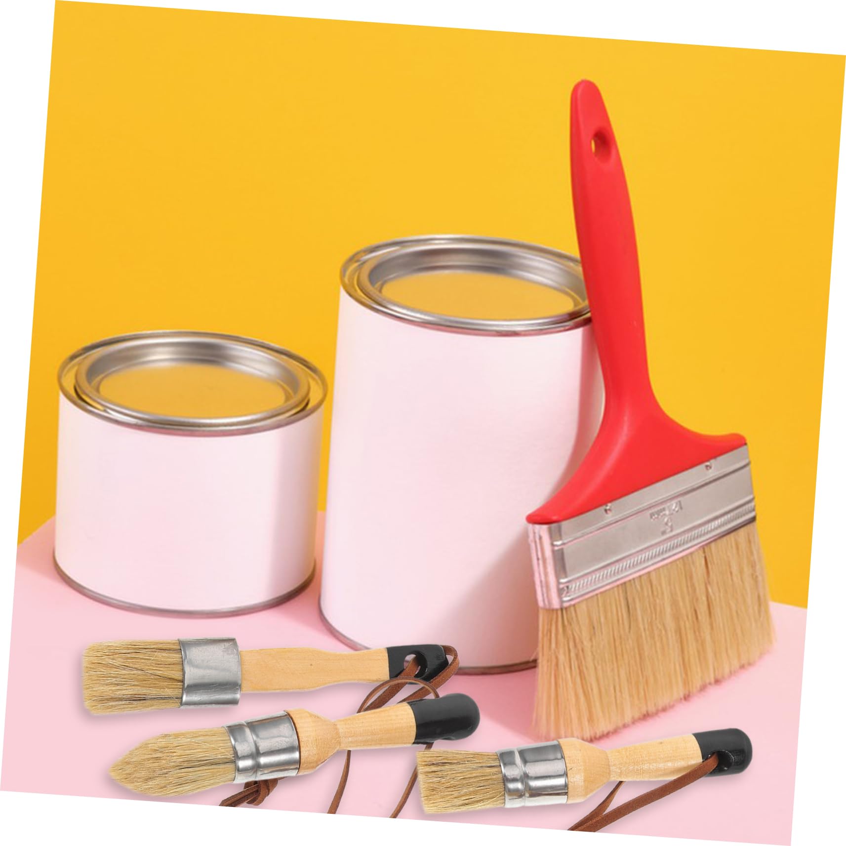 Operitacx 3 Ensembles Set De Pinceaux Multi Fonctions pour Peinture Aquarelle Résistants À Usure Et pour Décoration Intérieure 3 Pièces * 3